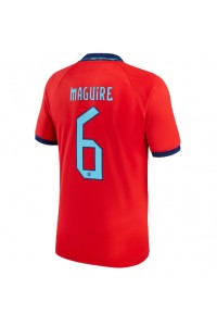 Fotbalové Dres Anglie Harry Maguire #6 Venkovní Oblečení MS 2022 Krátký Rukáv